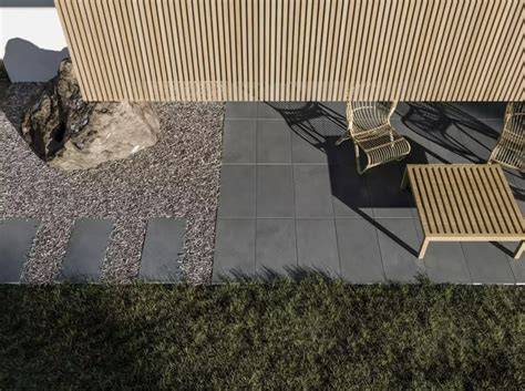 terasová dlažba Ark Anthracite 600x600