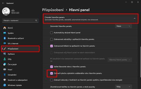 tlačítko rychlého zobrazení plochy na panelu