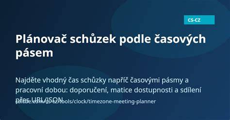 grafika srovnání časových pásem