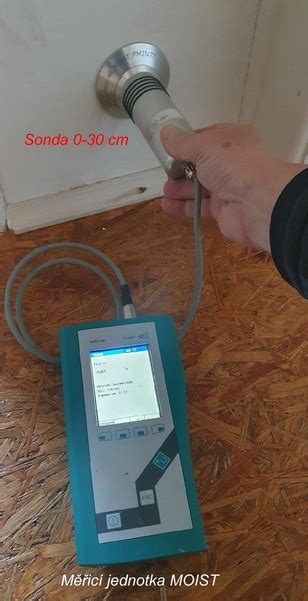měření vlhkosti mikrovlnnými přístroji MOIST 350
