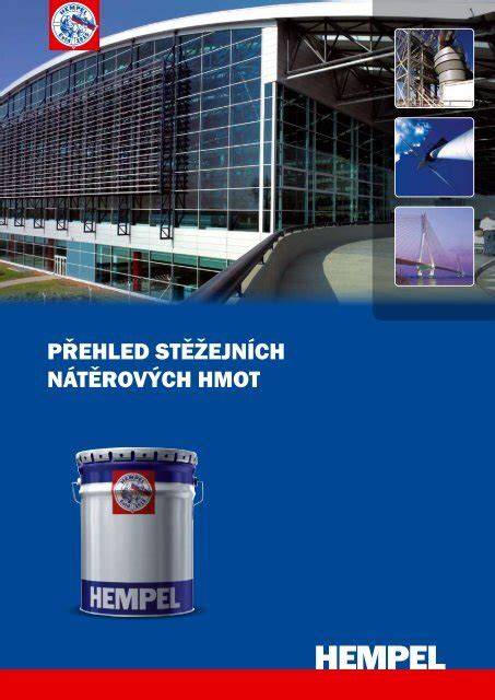 vizuální přehled nivelačních hmot