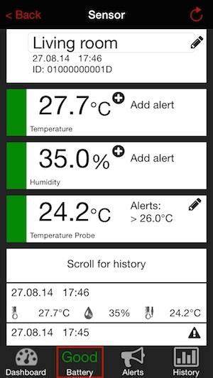 ukázka systému WEATHERHUB a senzoru