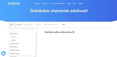 chemické odolnosti EPS, schéma