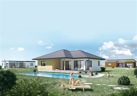 vizualizace dispozice bungalovu 4+1