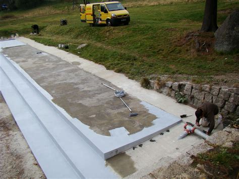 Sanace betonových stěn - vyobrazení procesu