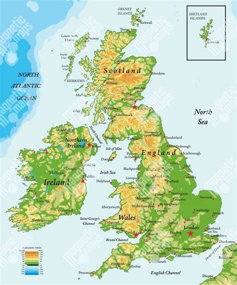 geografické rozlohy Velké Británie