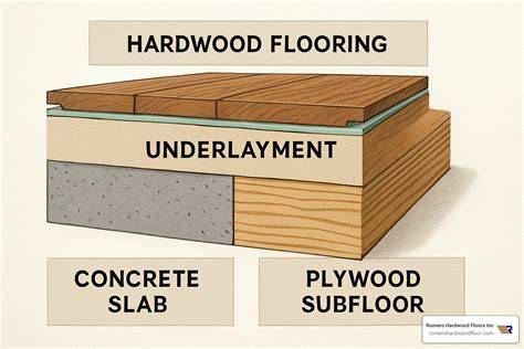 illustrative image of underfloor profiles types