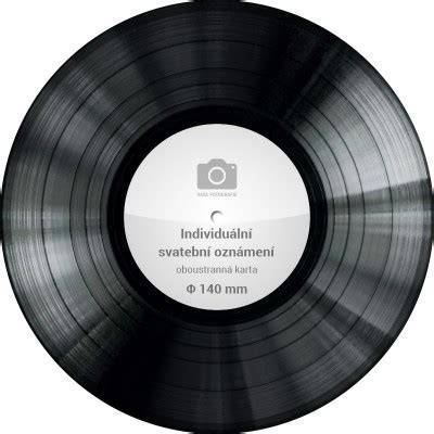 grafický návrh svatebního oznámení vinyl
