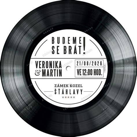 shrnutí služeb svatebního oznámení vinyl