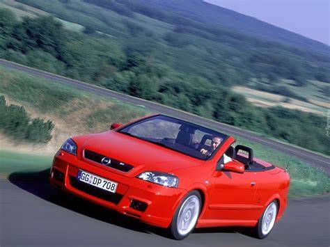 Popis mechanismu sklápěcí střechy Opel Astra Cabrio (obrázkový návod)