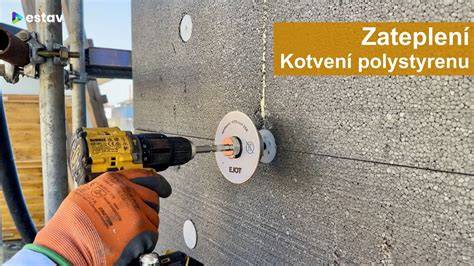 ilustrace kotvení polystyrenu hmoždinkami