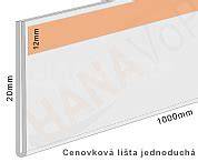 plastová cenovková lišta náhled