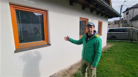 Obrázek ukazující difuzně otevřenou fasádu na dřevostavbě s omítkou