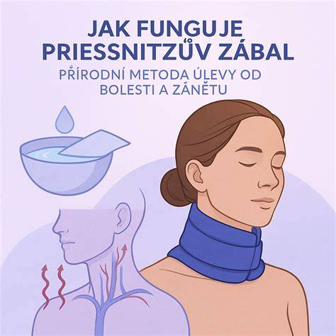 infografika Priessnitzův zábal na ruce
