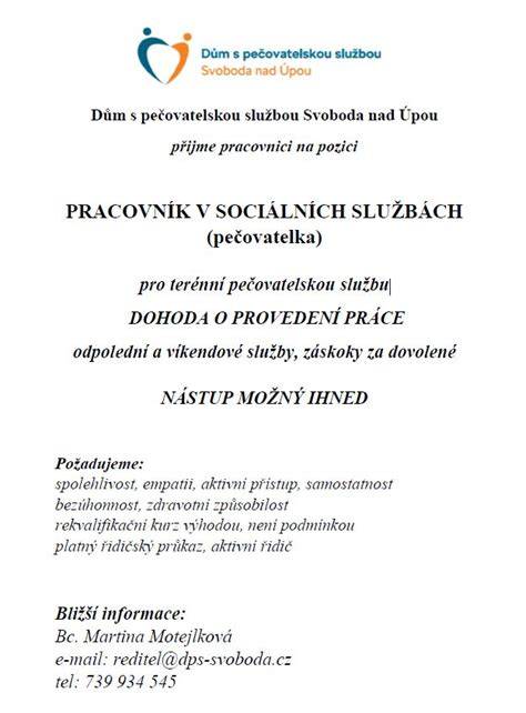 kontaktní informace a odpovědný pracovník