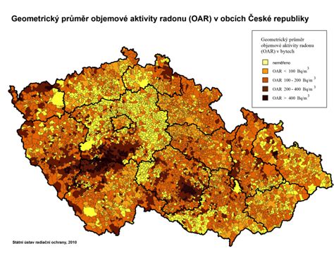 radonová mapa a riziko (8 slov)