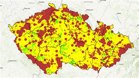 mapa památkově chráněné zóny UNESCO v Českém Krumlově