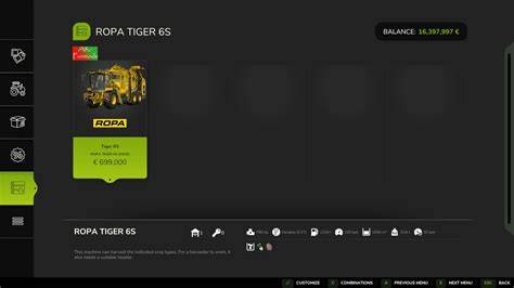 Diagram pohonu Tiger 6S a jeho komponenty