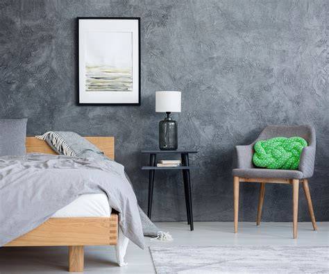 inspirace pohledové stěrky - moderní interiér