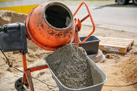 vizuální poměr cementu a písku na míchání betonu