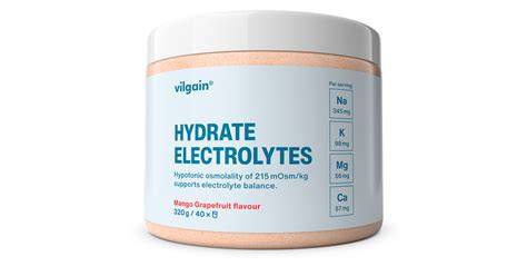 minerální vody a elektrolyty (grafický přehled)