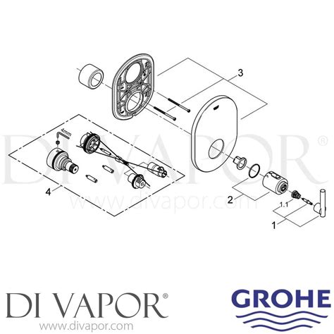 grafický diagram schématu montáže GROHE