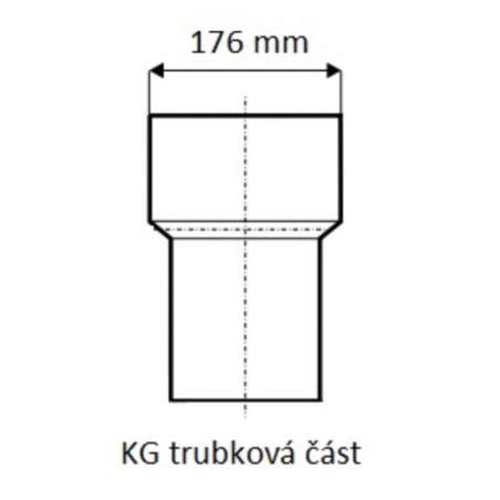 grafická ukázka KG trubky DN 150