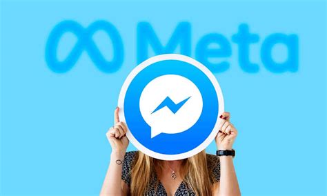 obrazovka s logem Meta a Messenger