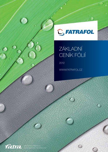 přehled fólií FATRAFOL