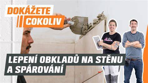 technická ukázka procesu lepení obkladů