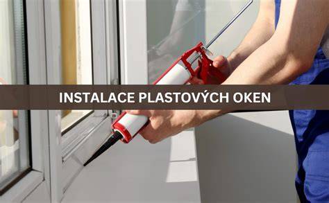 Fotografie montážníků při instalaci oken