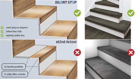 bezpečné protiskluzové vinylové schody