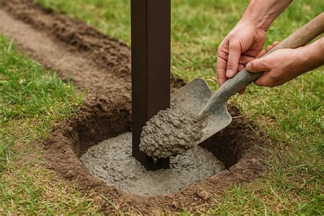 instalace plotových sloupků krok za krokem (vizuál)