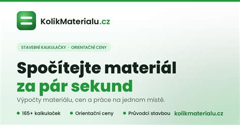 vodítko k počítání tvárnic a lepidla