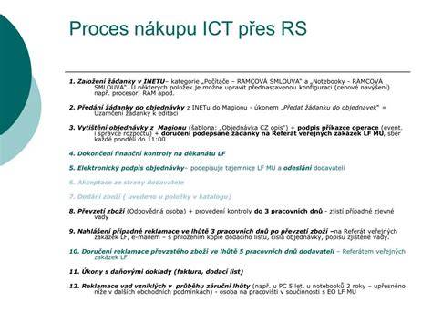 proces nákupu a dopravy