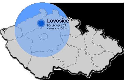 dopravní mapa oblasti Lovosice