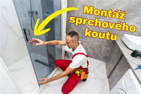 schematické znázornění montáže sprchového žlabu