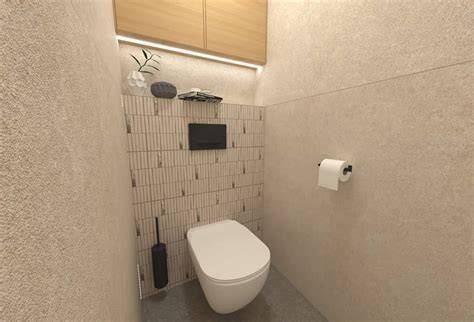 vizualizace interieru obklady WC