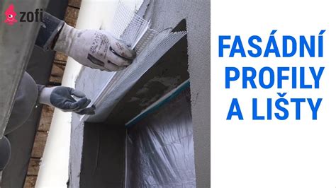 fasádní lišty pro okna vizualizace