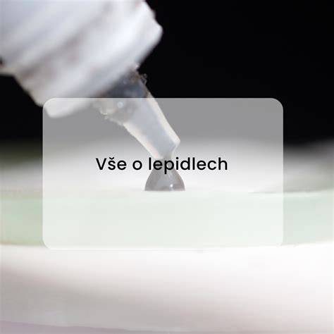 Informační schéma o lepidlech