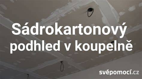 montážní postup sádrokartonového podhledu