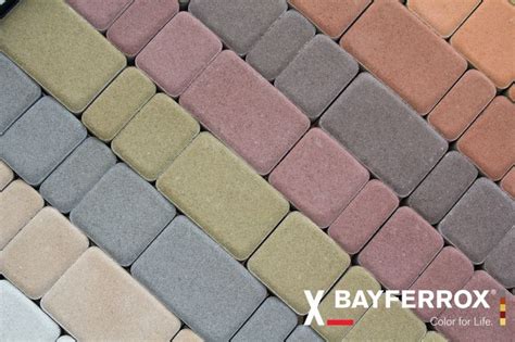 paleta barviv Bayferrox a Colortherm pro beton