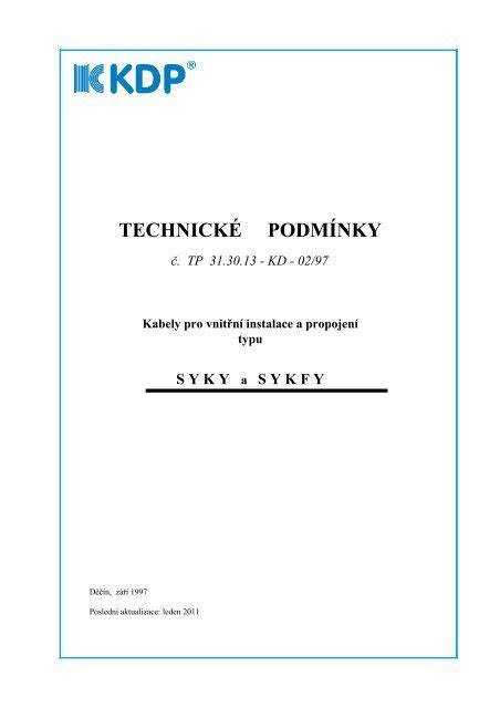 Technické poznámky a podmínky