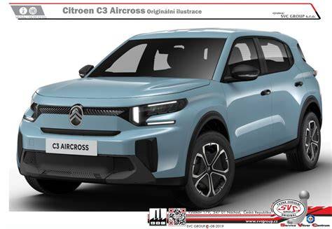 Střechy a nosiče pro Citroën C3 vizualizace