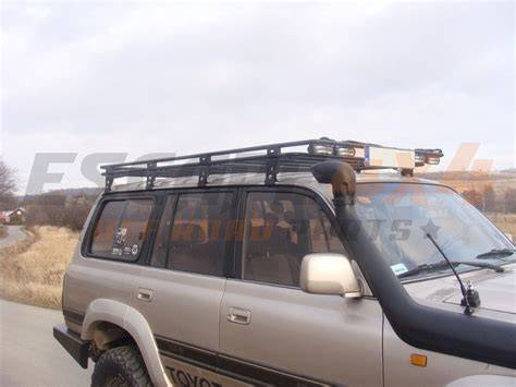 střešní nosič a střešní stan na Land Cruiser