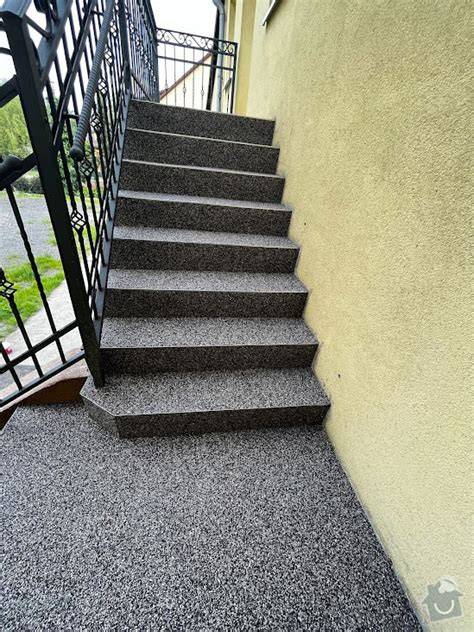 Detail provedení a povrchová úprava schodiště